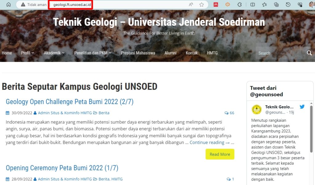 Situs T. Geologi Unsoed